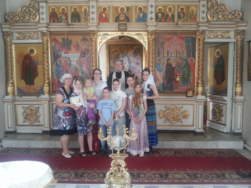 Крестины Насти Поповой в Елоховском соборе