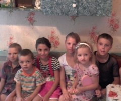 Помогите многодетной семье Рудько (9 детей) приобрести линолиум!
