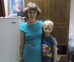 Ольга К. с сыном Сергеем из Омской Области 