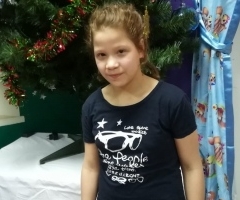 Виктория, 12 лет, сирота из Волгоградского интерната для умственно отсталых детей, приехала на обследование и лечение