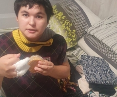 Очень просим вас помочь с одеждой для моей дочки-инвалида. Уракова Н.Х., дети с инвалидностью.