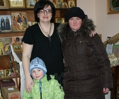 Семья Дельва - Артемка с мамой